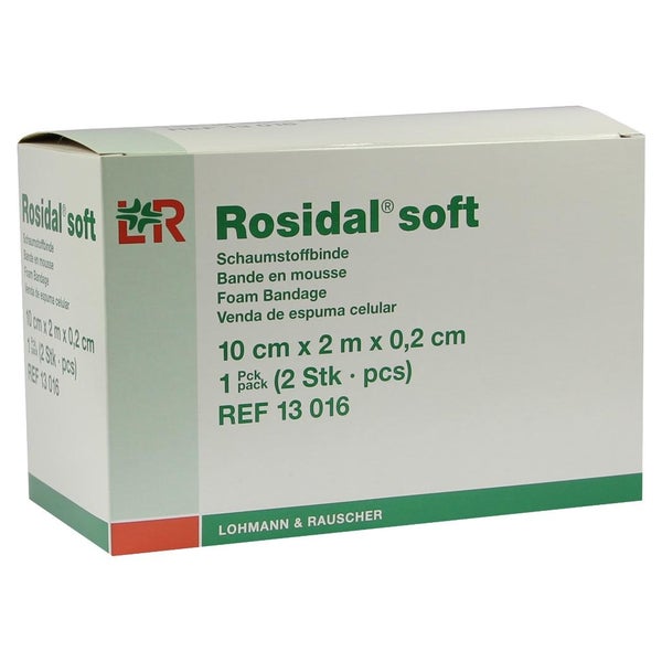Lohmann & Rauscher Rosidal soft Schaumstoffbinde, waschbar und dehnfähig 2 St