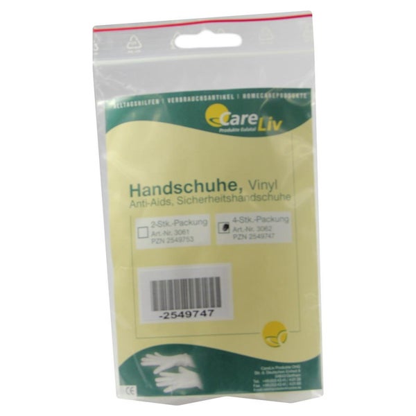 Handschuhe Vinyl Anti Aids 4 St
