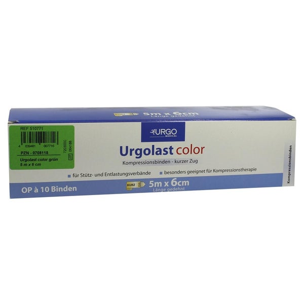 Urgolast Color Binde 6 cmx5 m grün 10 St