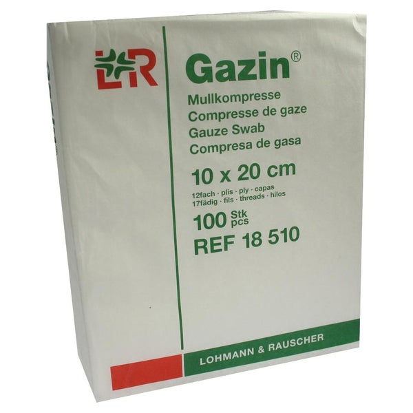 Gazin Mullkompressen 10x20 cm unsteril 12fach 100 St