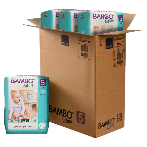 Bambo Nature Babywindel XL Gr.5 12-18 kg 6X22 St