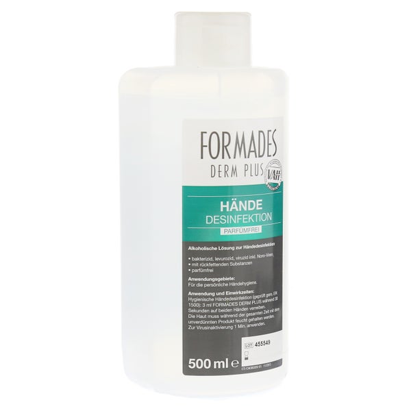 Formades Derm Plus Hände & Hautdesinfekt 500 ml
