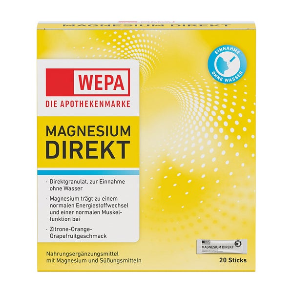WEPA Magnesium Direkt Sticks 20 St