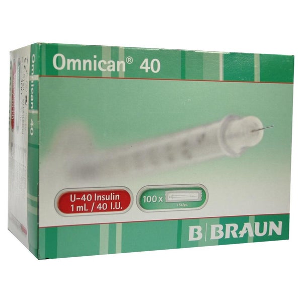 Omnican Insulinspr.1 ml U40 m.Kan.0,30x1 100X1 St