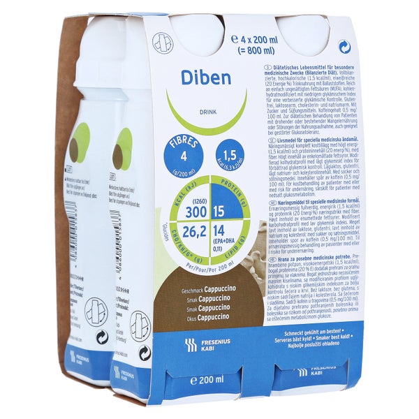 Fresubin Diben Drink Cappuccino 1.5 kcal 4X200 ml