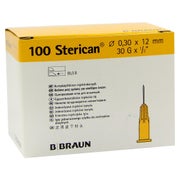 B. Braun Sterican Insulinkanülen 100 Stück - 0,30 x 12 mm 30 x 1/2'' hellgelb 100 St