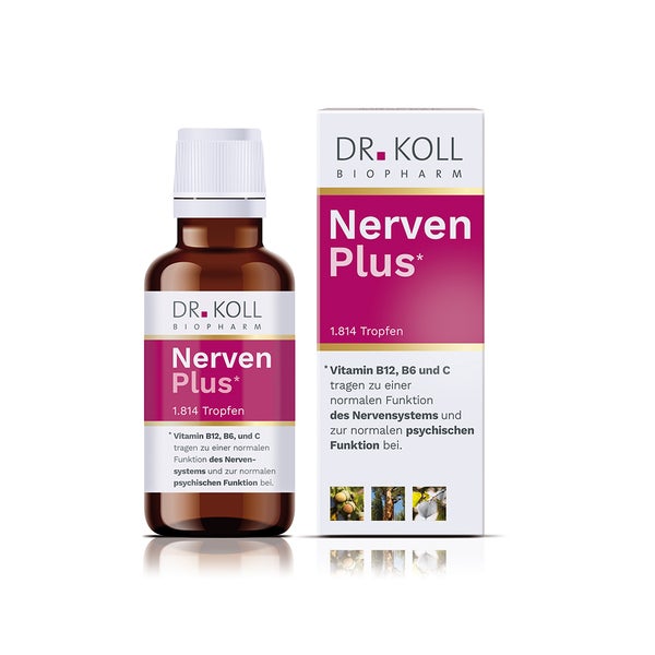 Nerven Plus Dr.Koll Gemmo Komplex Vitamin B12 & B6 Tropfen 50 ml