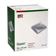 Gazin Mullkomp.10x10 cm steril 8fach 25X2 St