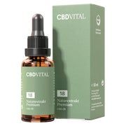 Produktabbildung: CBD VITAL Bio CBD 18% Naturextrakt Premium Hanftropfen 30 ml