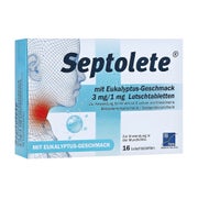 Produktabbildung: Septolete mit Eukalyptus-geschmack 3mg/1 16 St