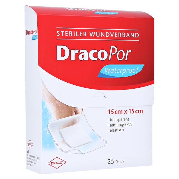 Dracopor Waterproof Wundverband 15x15 cm 25 St