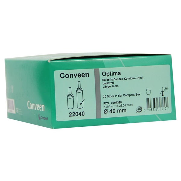 Conveen Optima Standard Urinal Kondom, 8 cm lang, 40 mm 30 St