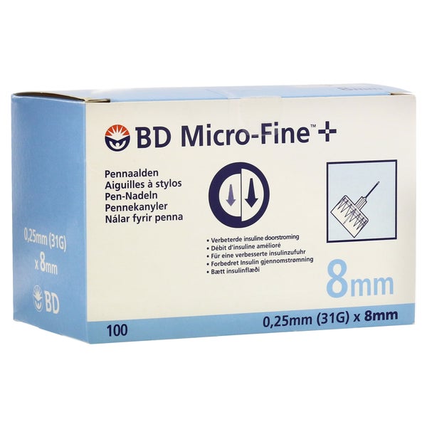 BD Micro-fine+ Pen-nadeln 0,25x8 mm 31 G 100 St