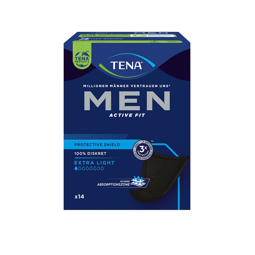 TENA Men Active Fit Level 0 Inkontinenzeinlagen, 14 Stück 8X14 St