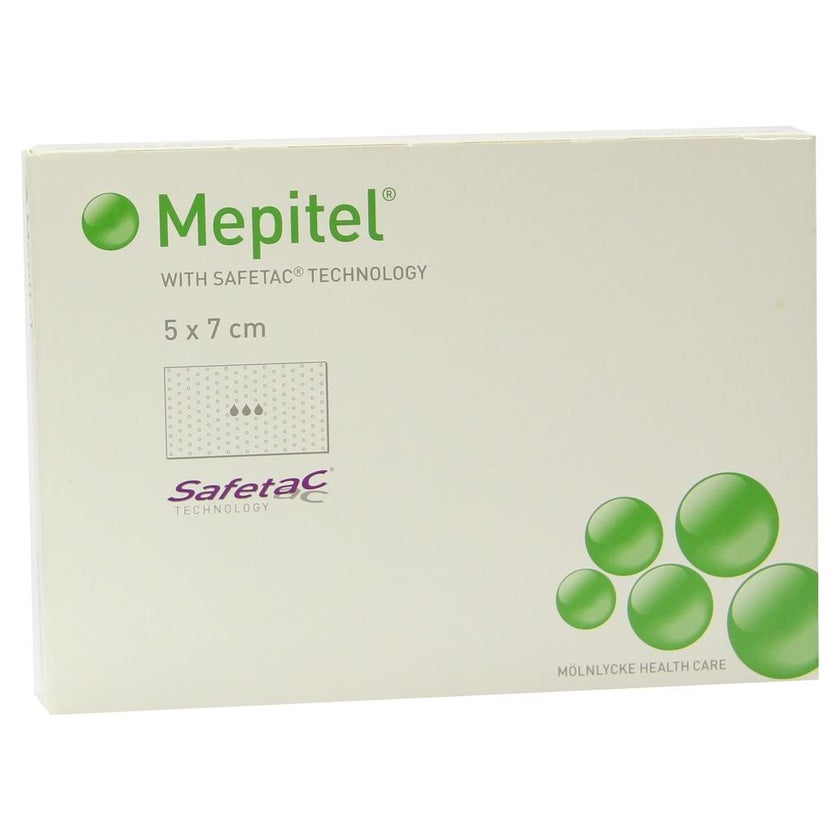 Mepitel Silikon Netzverband 5x7 cm steri 5 St