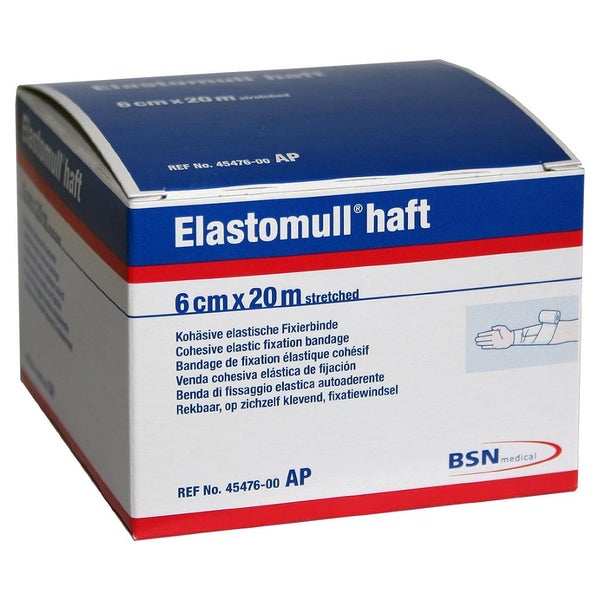 Elastomull haft 6 cmx20 m 45476 Fixierbinde 1 St