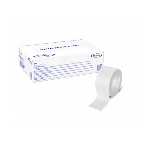 MaiMed Silk Rollenpflaster weiß 6 Rollen á 5 cm x 9,1 m 6 St