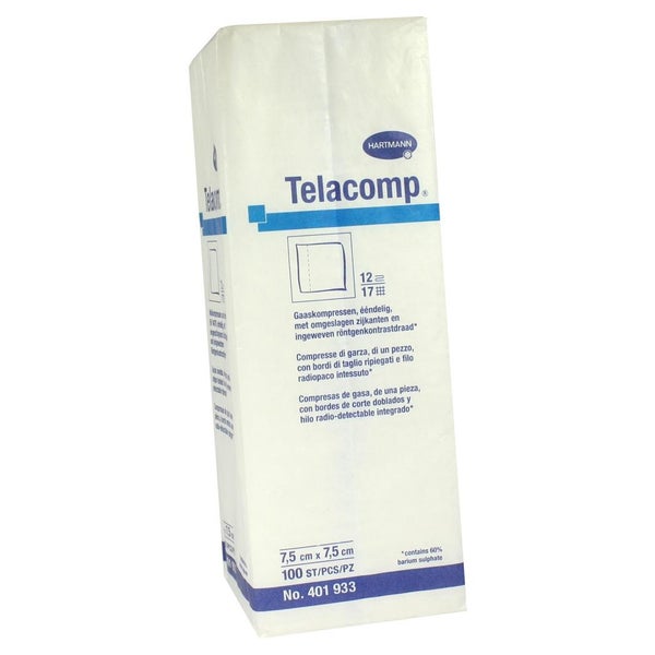 Telacomp Kompressen 7,5x7,5 cm 12fach 100 St