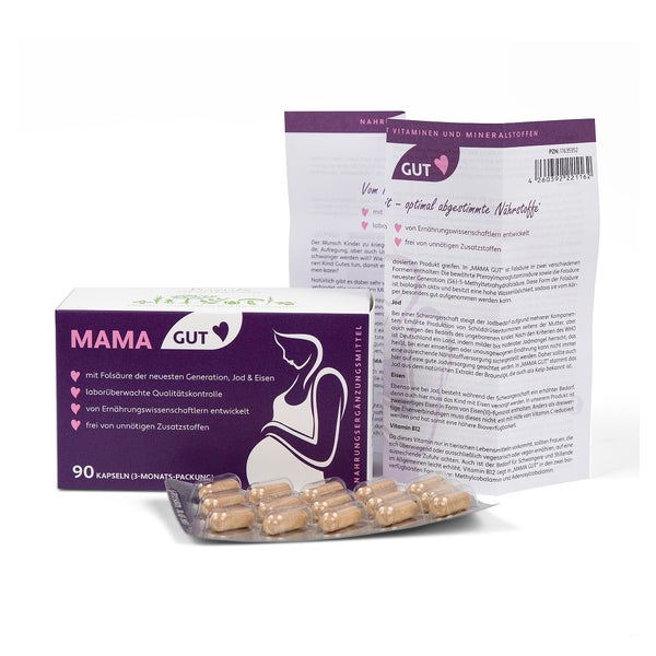 MAMA GUT Schwangersch.m.folsäure 3-Mon.K 90 St