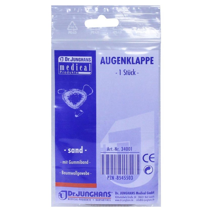Augenklappe mit Gummiband sand 1 St