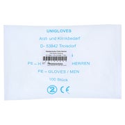 Produktabbildung: Handschuhe Folie Männer m.langer Stulpe 100 St