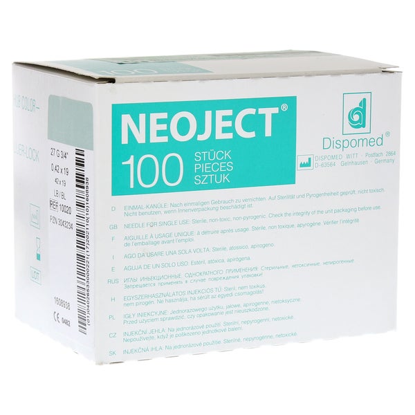Kanülen Einmal Neoject Gr.20 0,4x19 mm 100 St