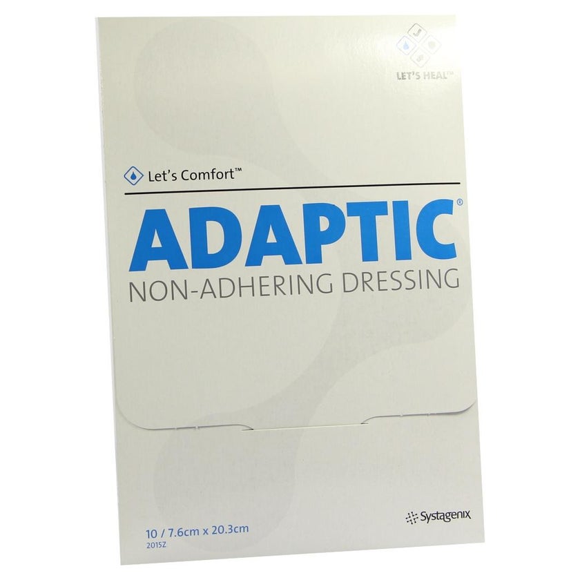 Adaptic 7,6x20,3 cm feuchte Wundauflage 10 St
