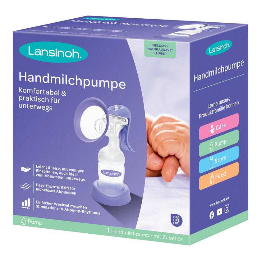 Lansinoh Handmilchpumpe Weithals 1 St
