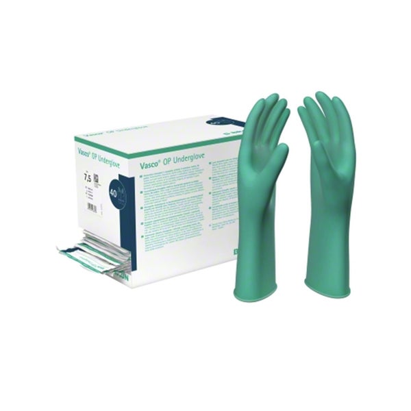 B. Braun Vasco OP Underglove OP-Indikatorhandschuhe Latex grün steril 40 Paar - 6.5 80 St