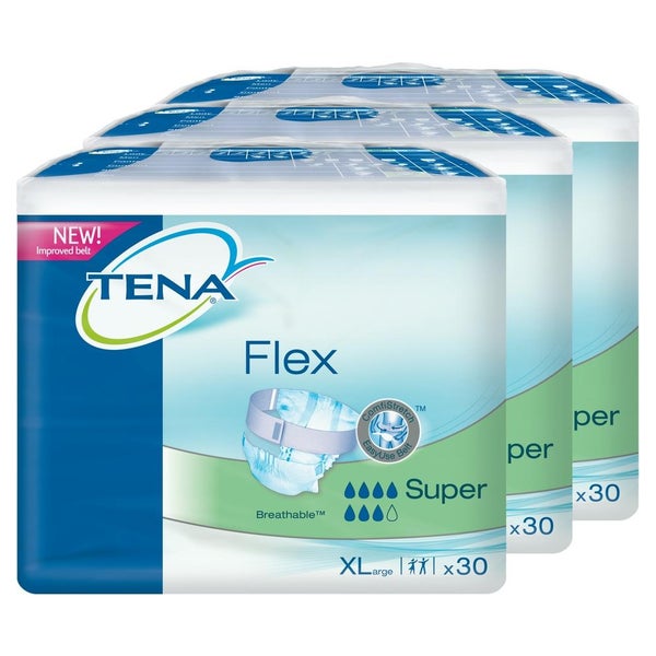 TENA ProSkin Flex Super Inkontinenzvorlage mit Hüftbund XL, 30 Stück 3X30 St