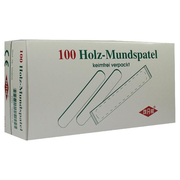 Mundspatel Holz Einzeln verpackt 100 St