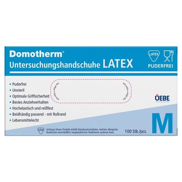 Domotherm Unt.handschuhe Latex unsteril 100 St