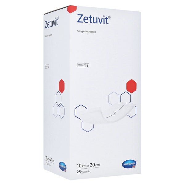 Zetuvit Saugkompressen Steril 10x20 cm 25 St