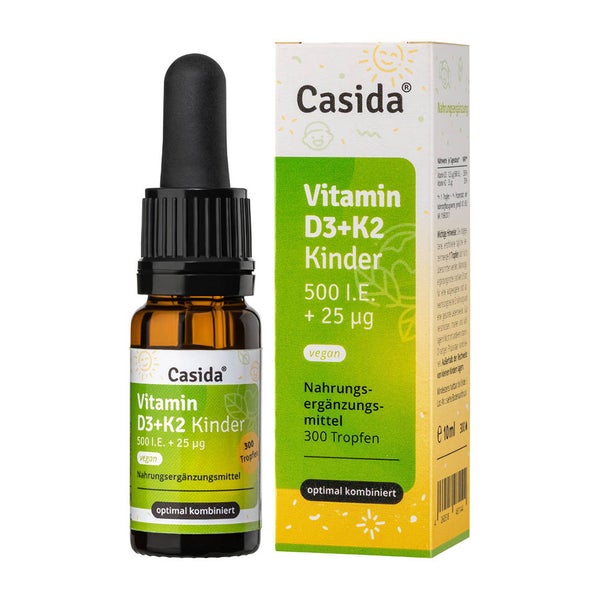 Vitamin D3 K2 Tropfen Kinder vegan 10 ml