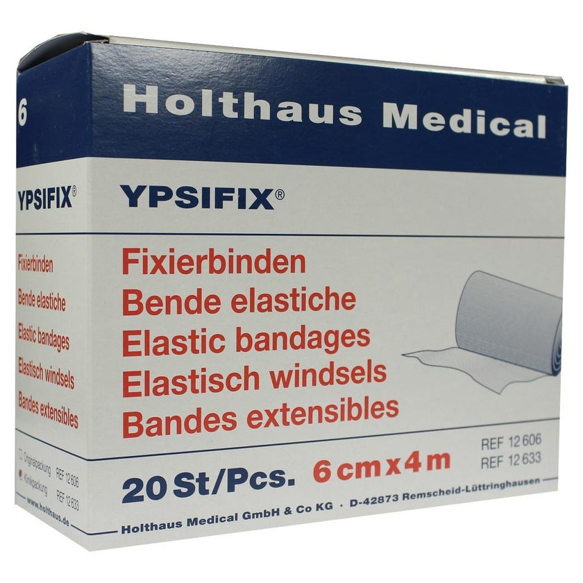 Holthaus Medical YPSIFIX Fixierbinden 20-fädig, lose (20 Stck.) - 4 m x 6 cm 20 St