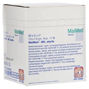 Mullkompressen 7,5x7,5 cm steril 8fach 25X2 St