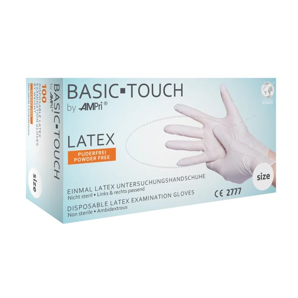 Basic Touch U.hands.latex unste.puderfre 100 St 100 St