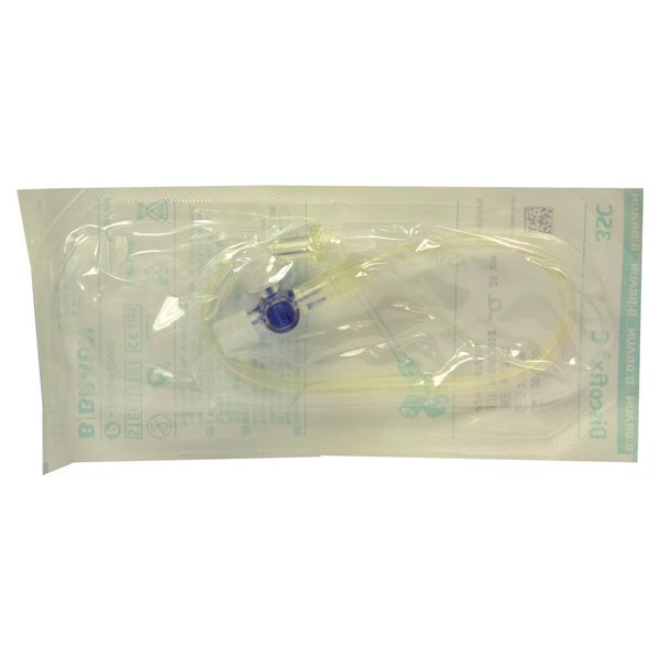 Discofix C Dreiwegehahn blau m.25 cm Sch 1 St