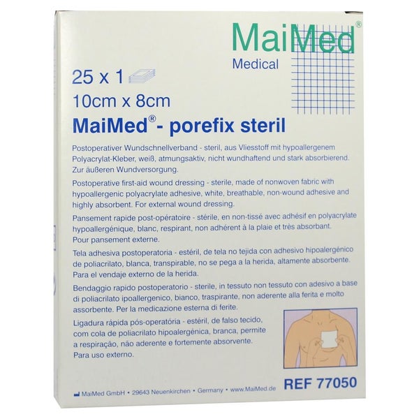 Maimed Porefix Steril 8x10 cm 25X1 St
