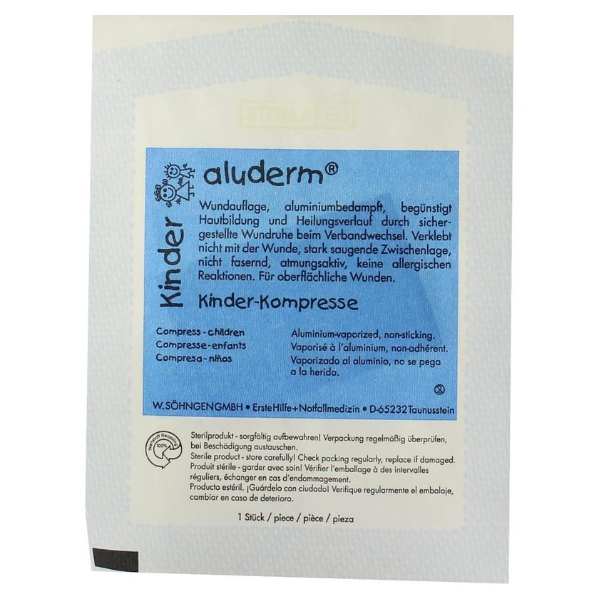 Aluderm Kinder Kompressen 4x6 cm 1 St
