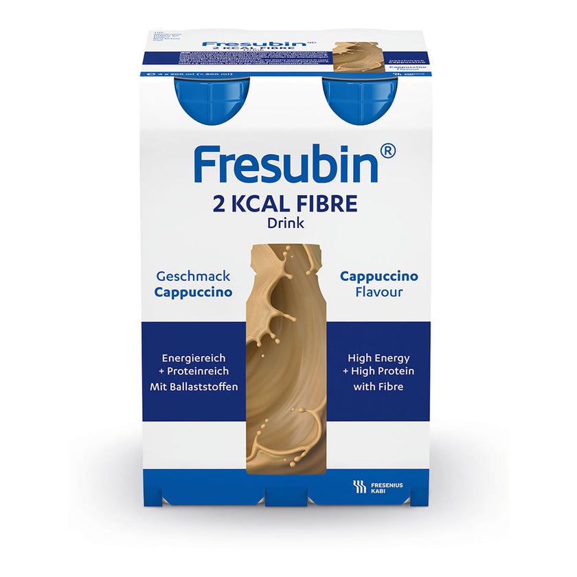 Fresubin 2 kcal Fibre Trinknahrung Cappuccino 4X200 ml