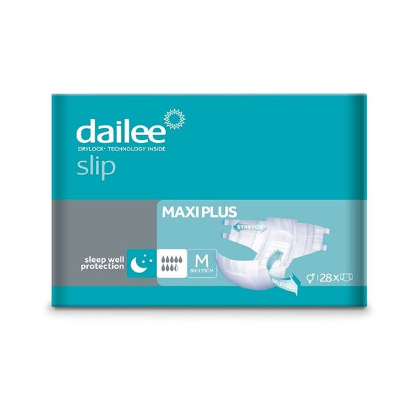 Dailee Inkontinenz Slip Maxi Plus M, Windeln für Erwachsene 28 St