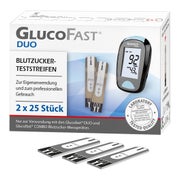 Produktabbildung: GlucoFast DUO Blutzuckerteststreifen 50 Stück 2X25 St