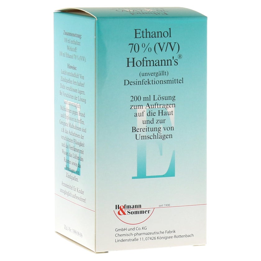 Ethanol 70% V/V Hofmann's 200 ml