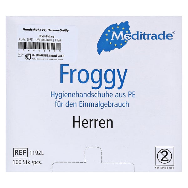 Handschuhe Einmal Polyethylen Herren 100 St