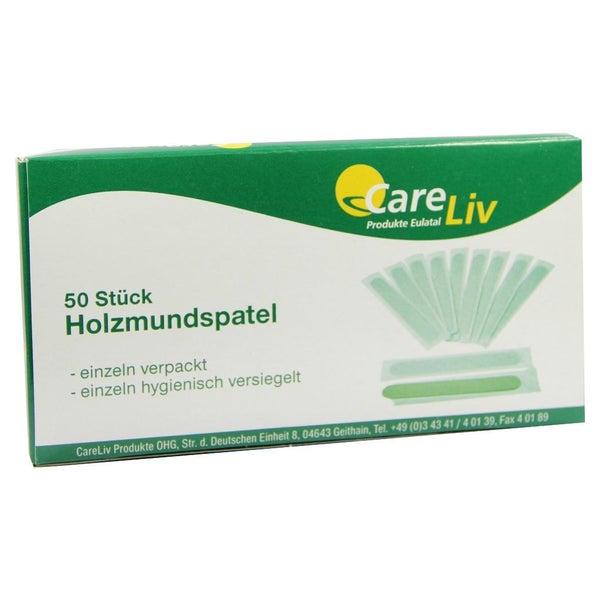 Holzmundspatel Einzeln Verpackt 50 St