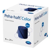 Produktabbildung: Hartmann Peha-haft Fixierbinde, 21 m, selbsthaftend, blau - 8 cm / 1 Packung = 1 Binde (21 m) 1 St
