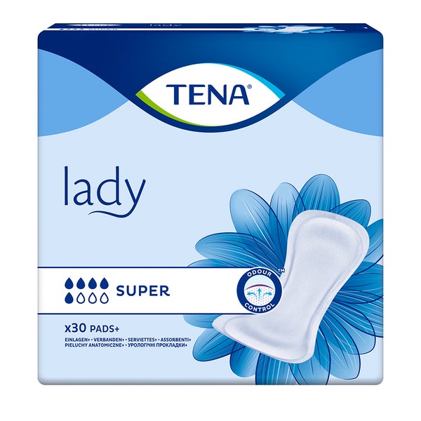 TENA Lady Super Inkontinenzeinlagen, 30 Stück 6X30 St