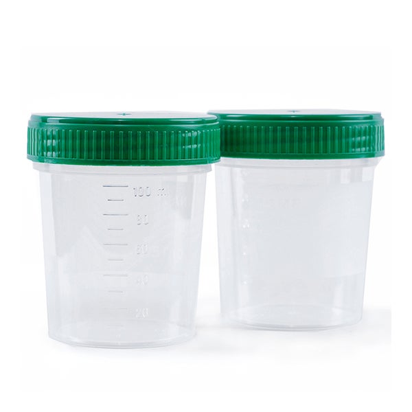 Urinbecher 120 ml gradu.beschr.m.Schraub 1 St