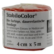 Produktabbildung: BORT Stabilocolor Binde 4 cm rot 1 St